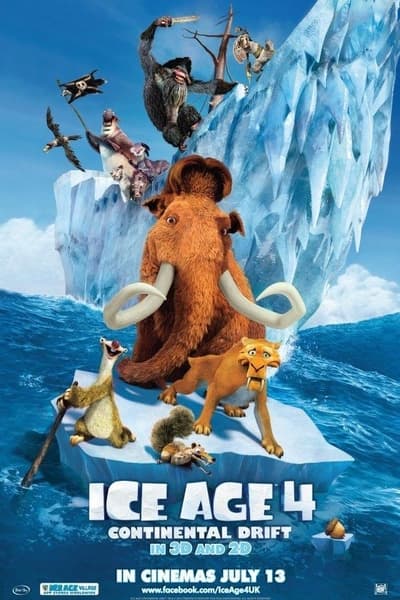 Download Ice Age: Continental Drift (2012) Bluray {Hindi-English} 480p & 720p & 1080p ESub